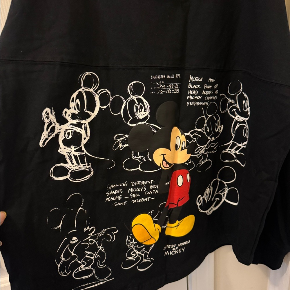 Mickey Mouse Black Long Sleeve Tee - Mickey & Co. LARGE